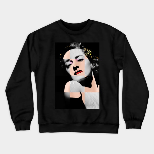 Bette Davis Blox #2 Crewneck Sweatshirt by SiSuSiSu